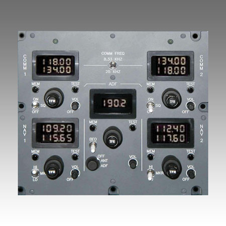 1U661-001 COMM/NAV/DME/ADF Radio Control Panel